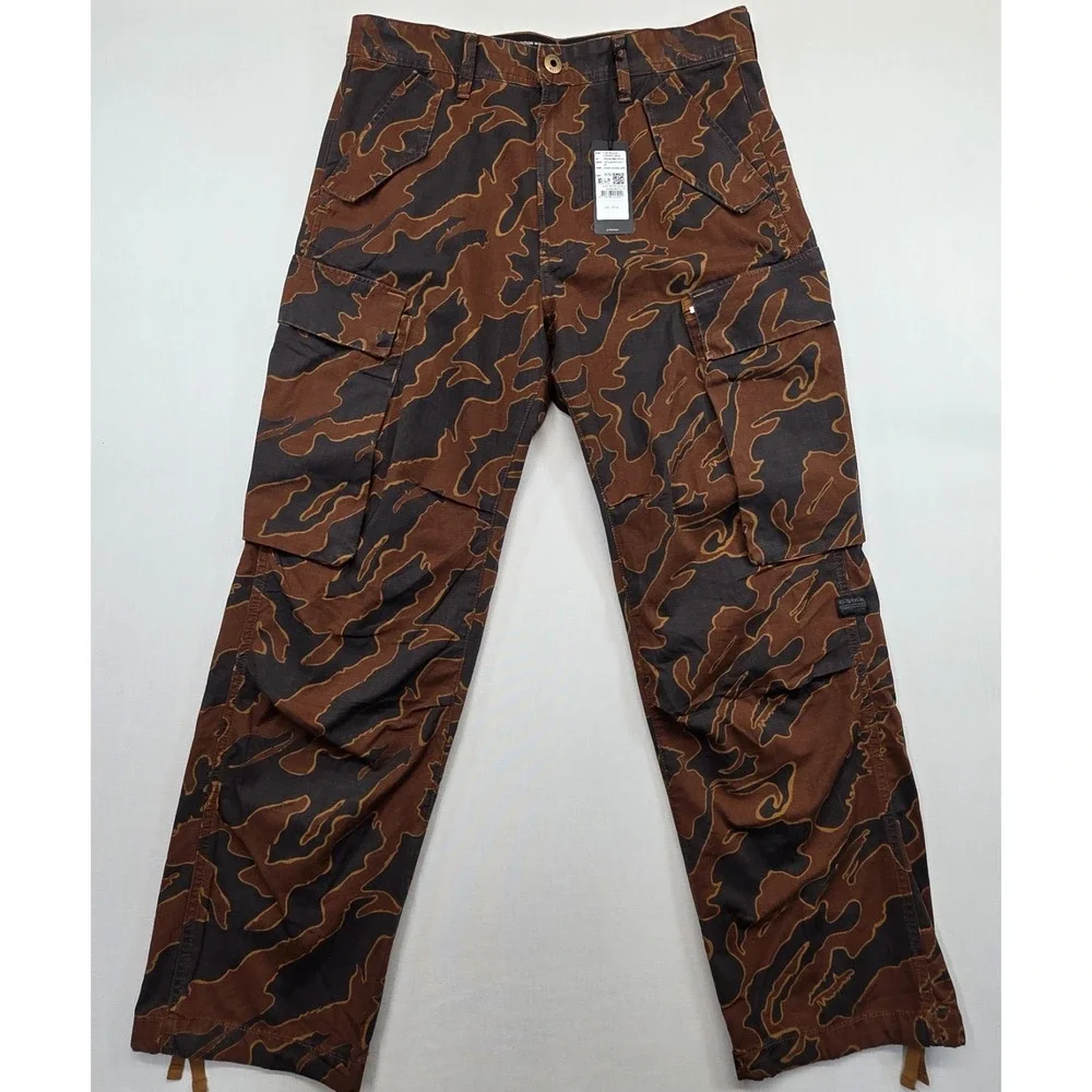 G‑Star‎ RAW 3301 Cargo Pants 31x32 Rodeo Island Camo Ripstop NWT $210 Straight
